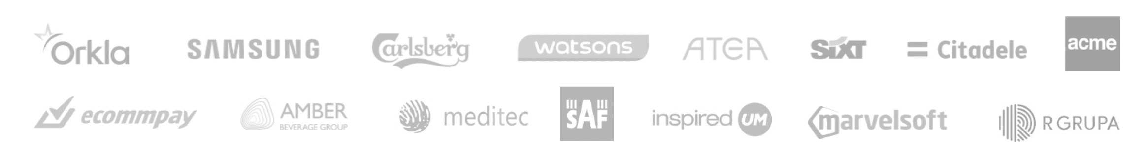 Logos of organizations that use Peero